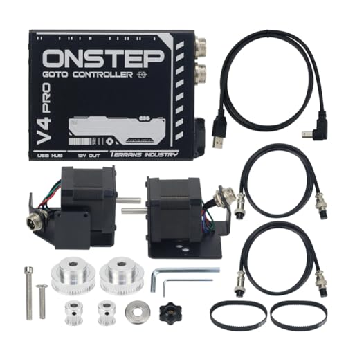 Qerwsdty V4-Pro Onstep EXOS2 Äquatoriale Montierung V4 Upgrade Kit Biaxial Tracking Astronomisches Zubehör von Qerwsdty