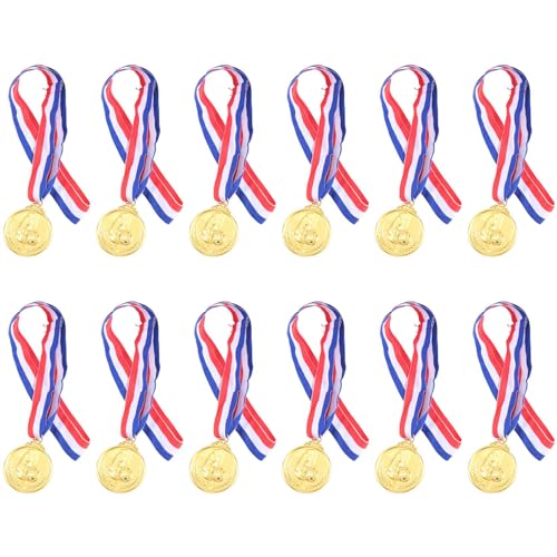 Qhpnunhq Medaille, Fußball-Medaillen, Auszeichnungen, Partygeschenke, Studenten, Medaillen, Gewinner des Preises, Fußballmedaillen, 12-teilig von Qhpnunhq