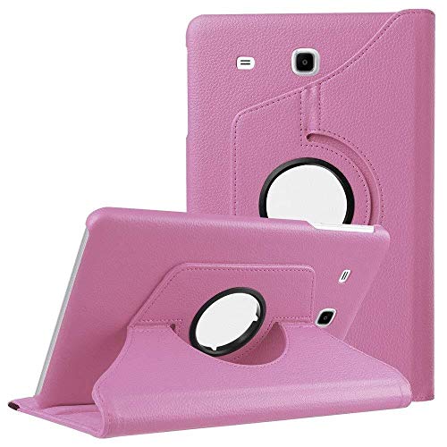 QiuKui Tab Hülle Für Samsung Galaxy Tab A A6 7.0 2016 SM-T280 T285, 360 Rotationskoffer 360 Smart PU Lederabdeckung Für Samsung T280 T285 (Farbe : Pink) von QiuKui-100-002