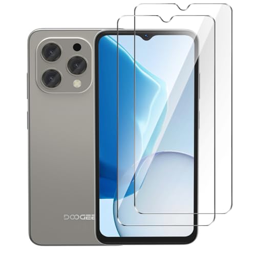 Qlfemna 2 Stück Panzer Schutz Glas für Doogee N55 (6.56"), 9H Härte, HD Displayschutzfolie, 0.3mm Ultra-klar, Frei von Kratzern,ohne Luftblasen, Ultrabeständig von Qlfemna