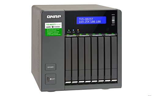 QNAP TS-1277-1600-8G, Ryzen-basiertes NAS-System, bis zu 8 Kerne 16 Threads, Grafikkarten-Unterstützung, grau von Qnap