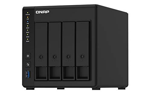 QNAP TS-451D2-4G 32TB 4 Bay Desktop NAS System | Installiert mit 4 x 8TB Western Digital Red Festplatten von Qnap