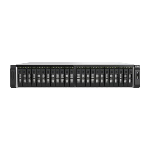 QNAP TS-h3077AFU-R7-64G | 30-Bay 2,5"-inch SATA, All-Flash, Ryzen Pro CPU, 2 x 2.5 GbE + 2 x 10GbE Base-T, Redundant-Power Rackmount (2U) NAS von Qnap