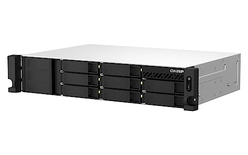 Qnap NAS-kompatibel TS-873AeU-RP-4G 0/8HDD 2U, Schwarz von Qnap