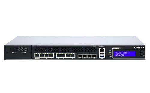 Qnap QuCPE-7012 Dual-System VM-Host und Rackmount 2.5G Managed Switch 8x RJ-45 4x SFP+ - QUCPE7012D2123IT8G von Qnap