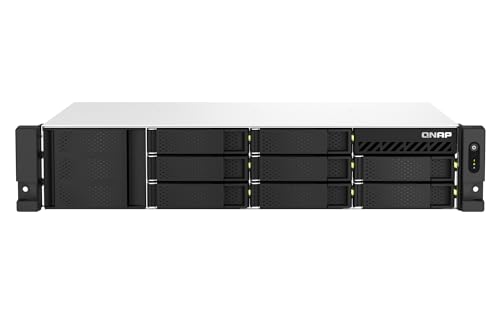 Qnap TS-864eU-RP-8G | 8-Bay, Intel Celeron Quad-Core, 1x PCIe Gen3, Redundant Power, 2.5 Gigabit, 2U Short-Depth Rackmount NAS von Qnap