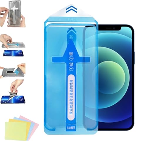 Qosneoun Invisible Artifact Displayschutzfolie – Staubfrei Und Ohne Blasen, Invisible Artifact Screen Protector - Dust Free Without Bubbles, One-Click Installation, Full Coverage (HD-Film,12Pro) von Qosneoun