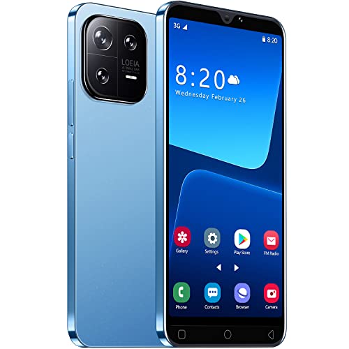 QrZrQ Günstiges Smartphone, 5,0 Zoll (12,7 cm), Dual-SIM, Quad Core 1 GB + 16 GB, Android 9.0, Dual-Kamera, GPS/WiFi/Bluetooth 3G Handy (Blau) von QrZrQ