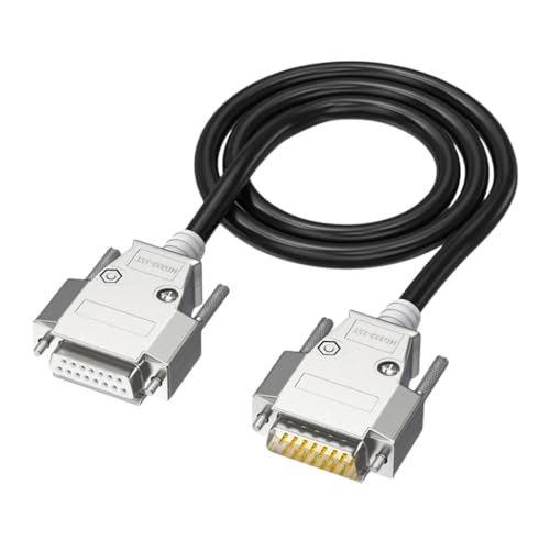 Qsvbeeqj 26AWG DB15 Pparallel Datenkabel Stecker Auf Buchse/Stecker Auf Stecker/Buchse Auf Buchse Abgeschirmtes Kabel Verlängerungskabel von Qsvbeeqj