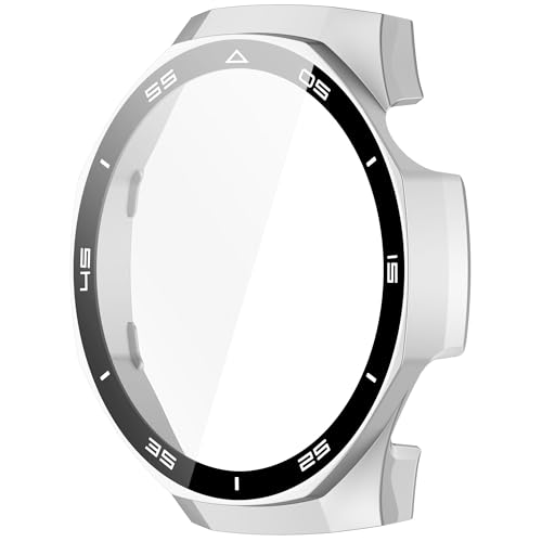 Qsvbeeqj 46 mm Smartwatch-Hartschalen-Schutzhülle aus PC und Glas, einfache Installation, einfache Handhabung, für Watch 5 von Qsvbeeqj