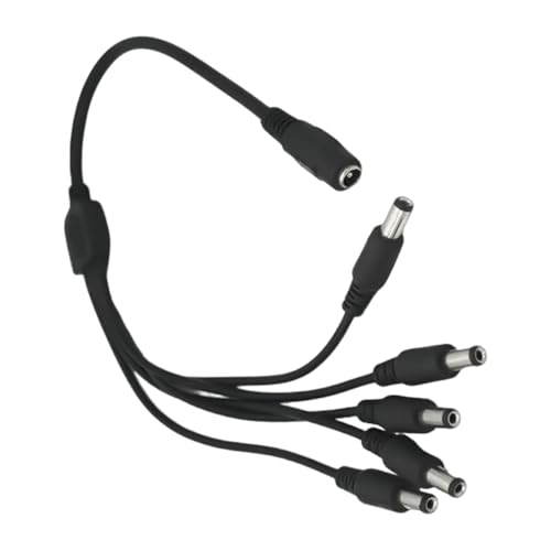 Qsvbeeqj DC5521 Stromkabel, 5,5 x 2,1 mm, Buchse auf Stecker, Adapter, Kabel, Splitterdraht für und Computergeräte von Qsvbeeqj