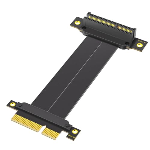 Qsvbeeqj PCIE Kabel PCIE4.0 Risers Card 90 Grad auf 180 Grad flaches Verlängerungskabel Motherboard Extender Konverter Adapter von Qsvbeeqj