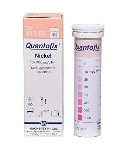 Quantofix 1138895 Nickel-Teststäbchen, 6 x 95 mm (Packung mit 100 Stück) von TTAMG