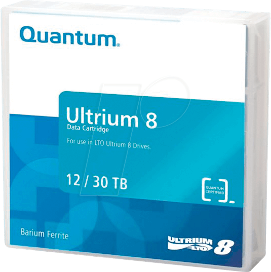 QUANTUM LTO8 - LTO ULTRIUM 8 Band, 12TB (30TB), Quantum von Quantum