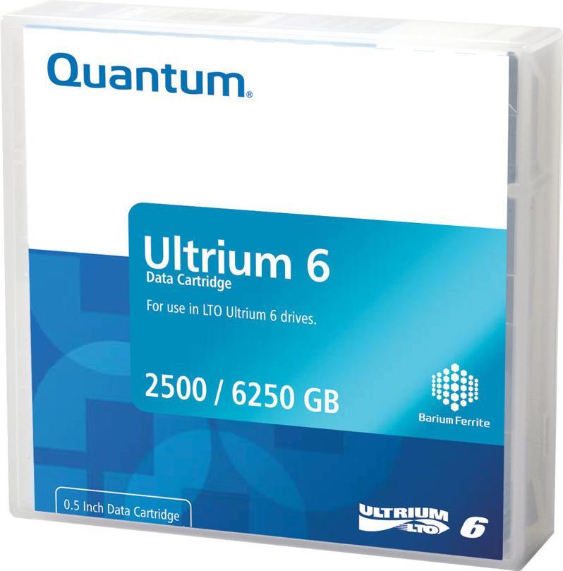 Quantum - 20 x LTO Ultrium 6 - 2,5TB / 6,25TB - Schwarz - Library Pack (MR-L6LQN-LP) von Quantum