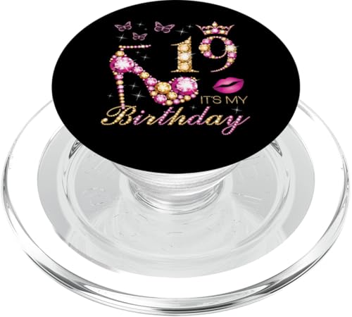 19 Es ist mein Geburtstag, 19 Jahre alt, Es ist mein 19. Geburtstag PopSockets PopGrip für MagSafe von Queen's Birthday Ideas