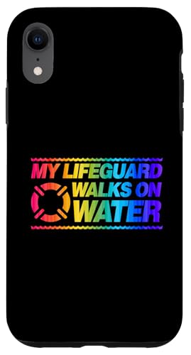 Hülle für iPhone XR Mein Rettungsschwimmer geht auf dem Wasser Christliche Poolparty von Queer Birthday Party Supplies for Gay Christians