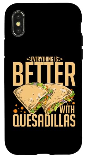 Hülle für iPhone X/XS Quesadilla Käse Lustiges mexikanisches Essensrezept von Quesadilla Cheese
