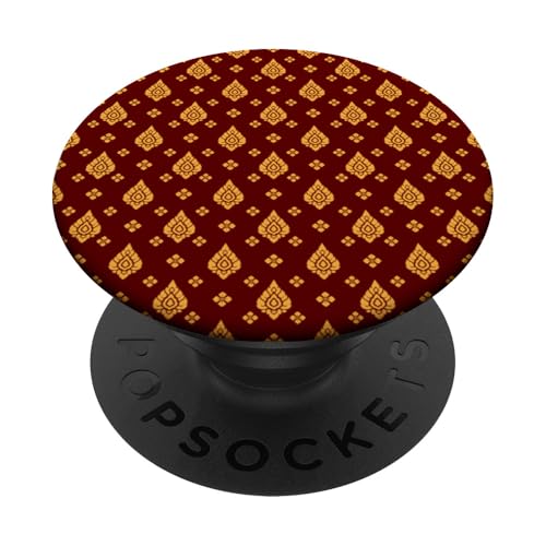 Batik Thai-Muster PopSockets Klebender PopGrip von Quinn Cafe