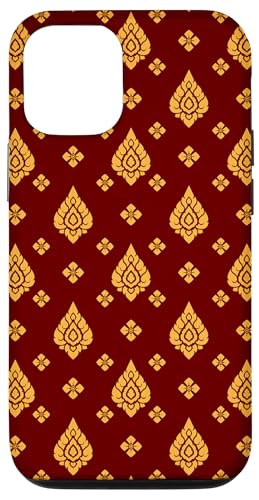 Hülle für iPhone 12/12 Pro Batik Thai-Muster von Quinn Cafe