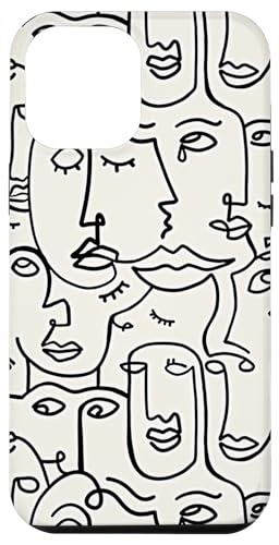 Hülle für iPhone 12 Pro Max Face Doodle von Quinn Cafe
