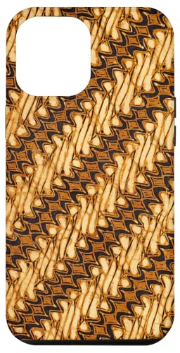 Hülle für iPhone 12 Pro Max Indonesien Ethno Batik Parang Design von Quinn Cafe