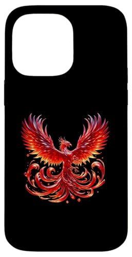 Hülle für iPhone 14 Pro Max Roter Phoenix-Vogel von Quinn Cafe