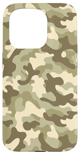 Hülle für iPhone 15 Pro Camouflage Army Soldat Pale Green von Quinn Cafe