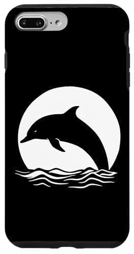Hülle für iPhone 7 Plus/8 Plus Delfin-Silhouette von Moon von Quinn Cafe