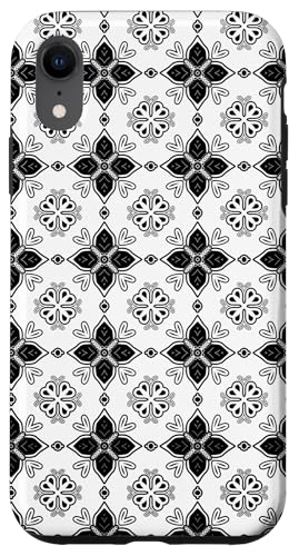 Hülle für iPhone XR Batik Geometrie Blumenmuster von Quinn Cafe