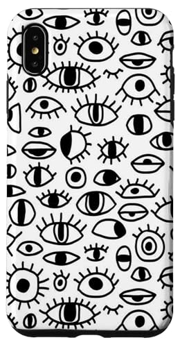Hülle für iPhone XS Max Augen Doodle von Quinn Cafe