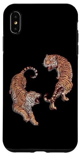Hülle für iPhone XS Max Zwei Tiger von Quinn Cafe