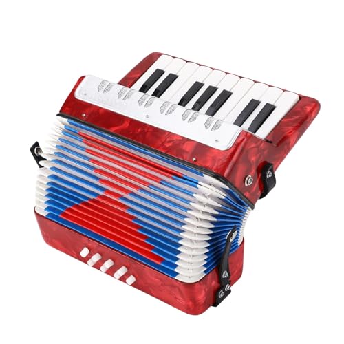 Qukaim Thumb Musical Piano Mahagoni Harfe 16 Stahlsaite Konkave Harfe Inklusive Klaviertasche, Stimmgerät, Schraubenschlüssel, Ideal für Anfänger und Musikliebhaber, Saiteninstrument, Tragbares Design von Qukaim