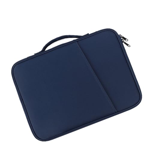 Qweradr Multifunktionaler Portfolio-Reiseordner-Organizer für 12,9-13 Tablets, Schutzhülle, Tablet-Tragetasche, Blau von Qweradr