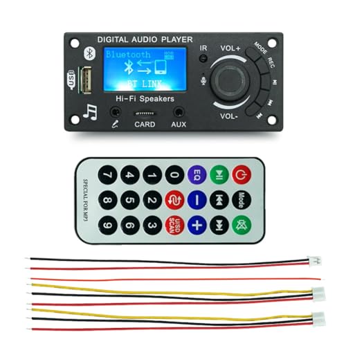 Qyrugcxs Mp3 Decoder Board Mikrofon-Funktion Verstärker-Board Auto-Audio-Decoder-Teile Verstärker-Board-Modul von Qyrugcxs