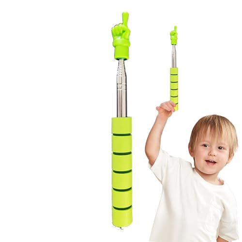 Touch Screen Finger Reading Stick, Telescopic Finger Pointer, Edelstahl Reading Stick, Early Education Pointer, Kindergarten Pointer Stick 9,45 x 0,79 x 0,79 Zoll für Klassenzimmer von Qzdtue