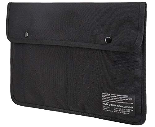 Rough Enough Schlanke Reise militärische EDC Beutel 13 14 Zoll Laptop Tasche Fall für Männer Frauen Tasche große Dokument Organizer Schutzhülle für High School College University Business Large von R E ROUGH ENOUGH