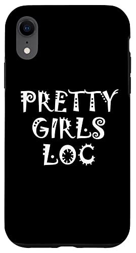 Hülle für iPhone XR PRETTY GIRLS LOC #prettygirlsloc Schwarzes Textdesign DREADS von R U BOLD