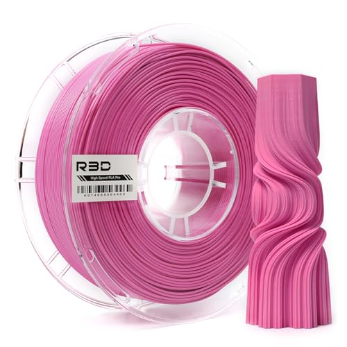 R3D PLA Pink High Speed Filament 1.75mm 1KG, 3D Printer Filament for 30-600mm/s High-Speed Printing, Dimensional Accuracy +/- 0.02mm, 1kg Plastic Spool, Compatible with AMS von R3D