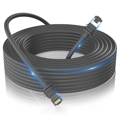 RAAVEE Starlink Gen 3 Kabel, 10 m, Standardbetätigtes Starlink Gen 3 Kabel, Ersatz-Standard-V3-Kabel, wasserdichtes Starlink-Ethernet-Kabel für Starlink-Zubehör, Grau von RAAVEE