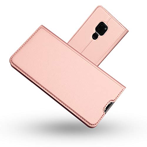 Radoo Mate 20 Hülle, Premium PU Leder Handyhülle Brieftasche-Stil Magnetisch Folio Flip Klapphülle Etui Brieftasche Hülle [Karte Halterung] Schutzhülle Tasche Case Cover für Huawei Mate 20 (Rosa) von RADOO