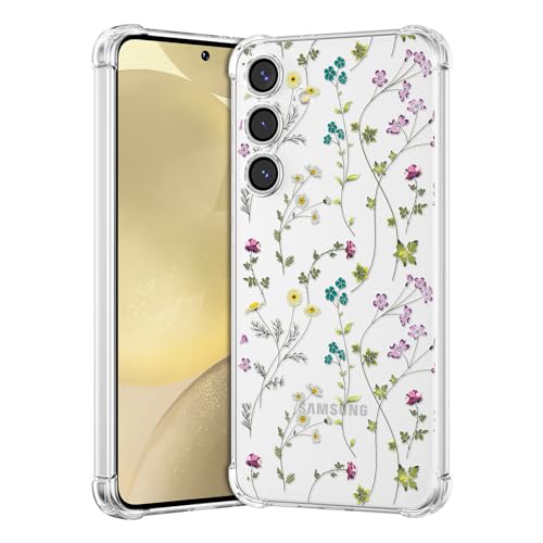 RALEAVO Kompatibel mit Samsung Galaxy S23 FE 5G Handyhülle Transparent Blume Hülle Mädchen Muster Stoßfest Hülle mit Schön Motiv für Galaxy S23 FE-Klar RALEAVO Kompatibel mit Samsung Galaxy S23 FE 5G Handyhülle Transparent Blume Hülle Mädchen Muster Stoßfest Hülle mit Schön Motiv für Galaxy S23 FE-Klar von RALEAVO