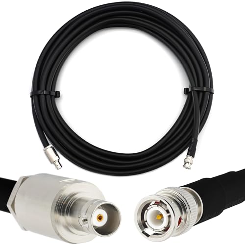 RANGEFUL 25m BNC Stecker auf BNC Buchse Koaxialkabel BNC Male auf Female RG214 Verlängerung 50 Ohm — für HAM CB Radio Antenne SWR-Messgerät Amateur Kurzwellen HF von RANGEFUL