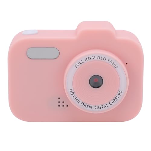 Digitalkamera mit Objektivfotografie, Kleine Digitalkamera 1080P HD, Niedliche Kompaktkamera mit 8-fachem Zoom für Reisen – Digitale Kompaktkameras (PINK) von RASTKY