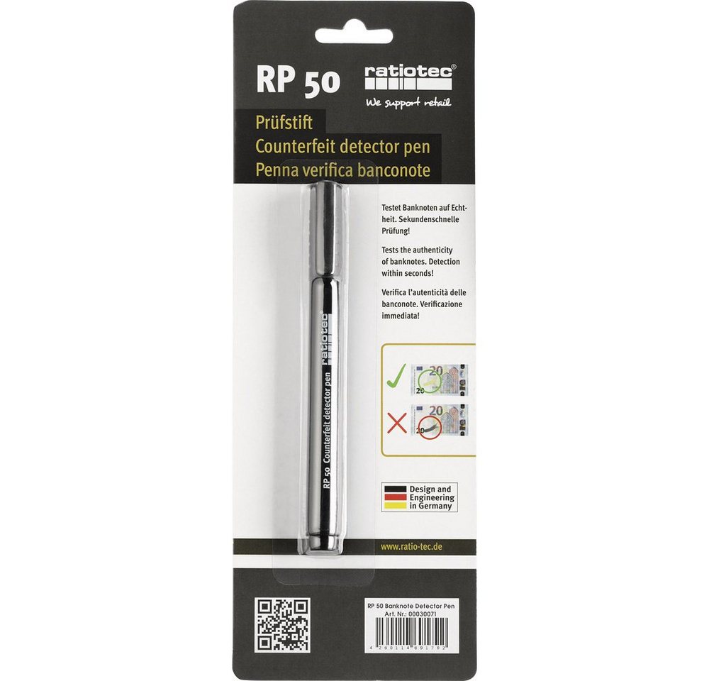 RATIOTEC Geldscheinprüfgerät Ratiotec RP 50 Geldscheinprüfstift von RATIOTEC