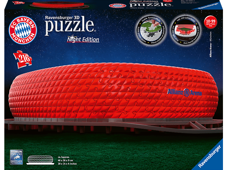 RAVENSBURGER Allianz Arena bei Nacht 3D Puzzle von RAVENSBURGER