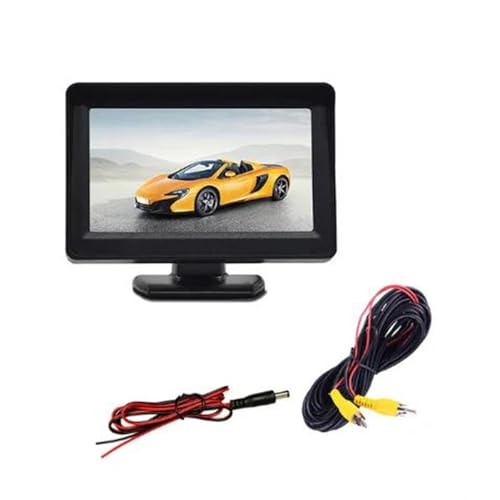 Rückfahrkamera 4,3 Zoll Rückfahrkamera Armaturenbrett-Monitor LCD-Farbdisplay-Monitor Autokamera Autozubehör(EIN) von RBHAI