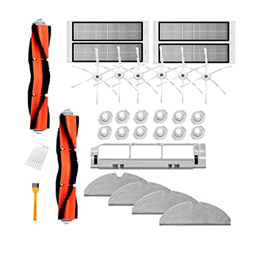 RBRFACAEX 31pcs fit for Xiaomi. Fit for Roboter-Staubsauger-Teil-Kit for Roborock S50 S51. Seitenbürste Hepa Filter Hauptbürste Reinigungswerkzeug Mopp Tücher von RBRFACAEX