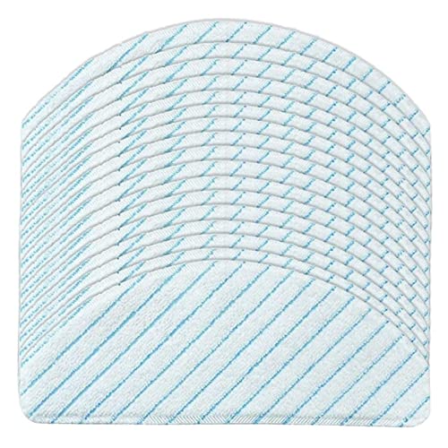 RBRFACAEX 50 stücke Wegwerfstarke Rag-Mopp-Tücher Pads Fit for Ecovacs Fit for Deebot Fit for Ozmo t8. Passt for AIVI T8. Fit for max T9 / Fit for maximale Staubsaugerteile(50Pcs) von RBRFACAEX