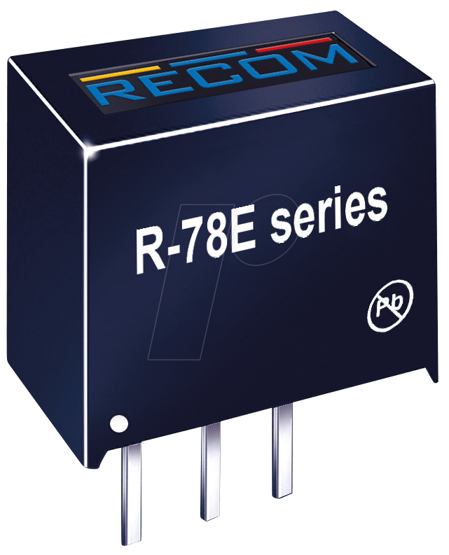 R-78E50-10 - DC/DC-Wandler R78E, 5 V, 1000 mA, SIL-3, Single von RECOM